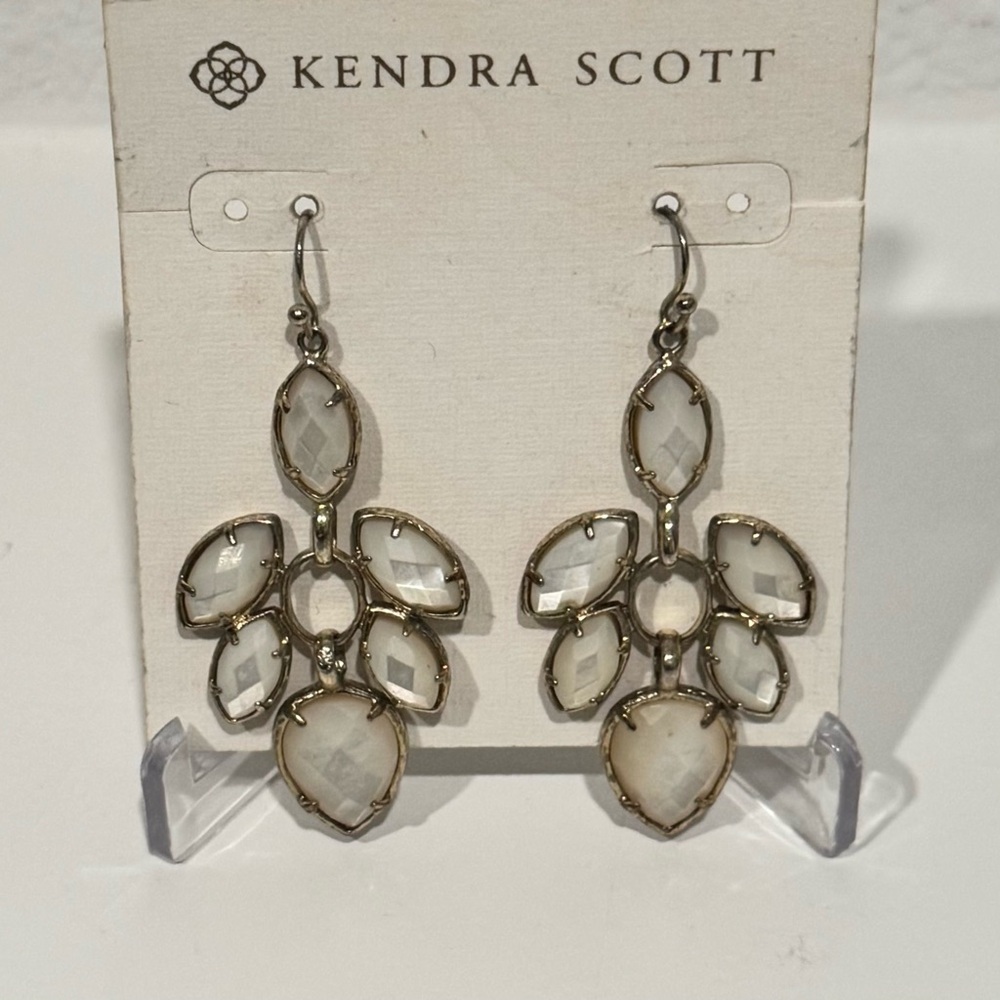 Kendra Scott Jeannine MOP Chandelier Earrings | Rare Vintage Elegance